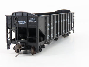 LOT of 2 HO Scale Roundhouse 1499 C&O Progress 3-Bay Open Hopper - Upgraded