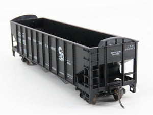 LOT of 2 HO Scale Roundhouse 1499 C&O Progress 3-Bay Open Hopper - Upgraded