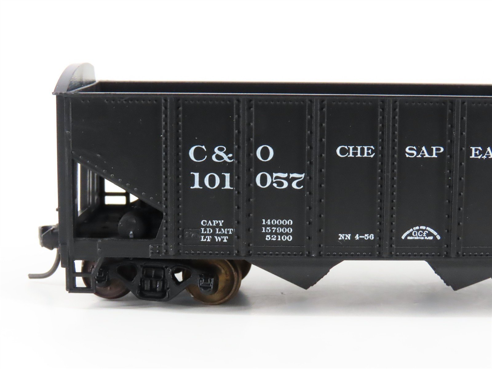 LOT of 2 HO Scale Roundhouse 1499 C&O Progress 3-Bay Open Hopper - Upgraded
