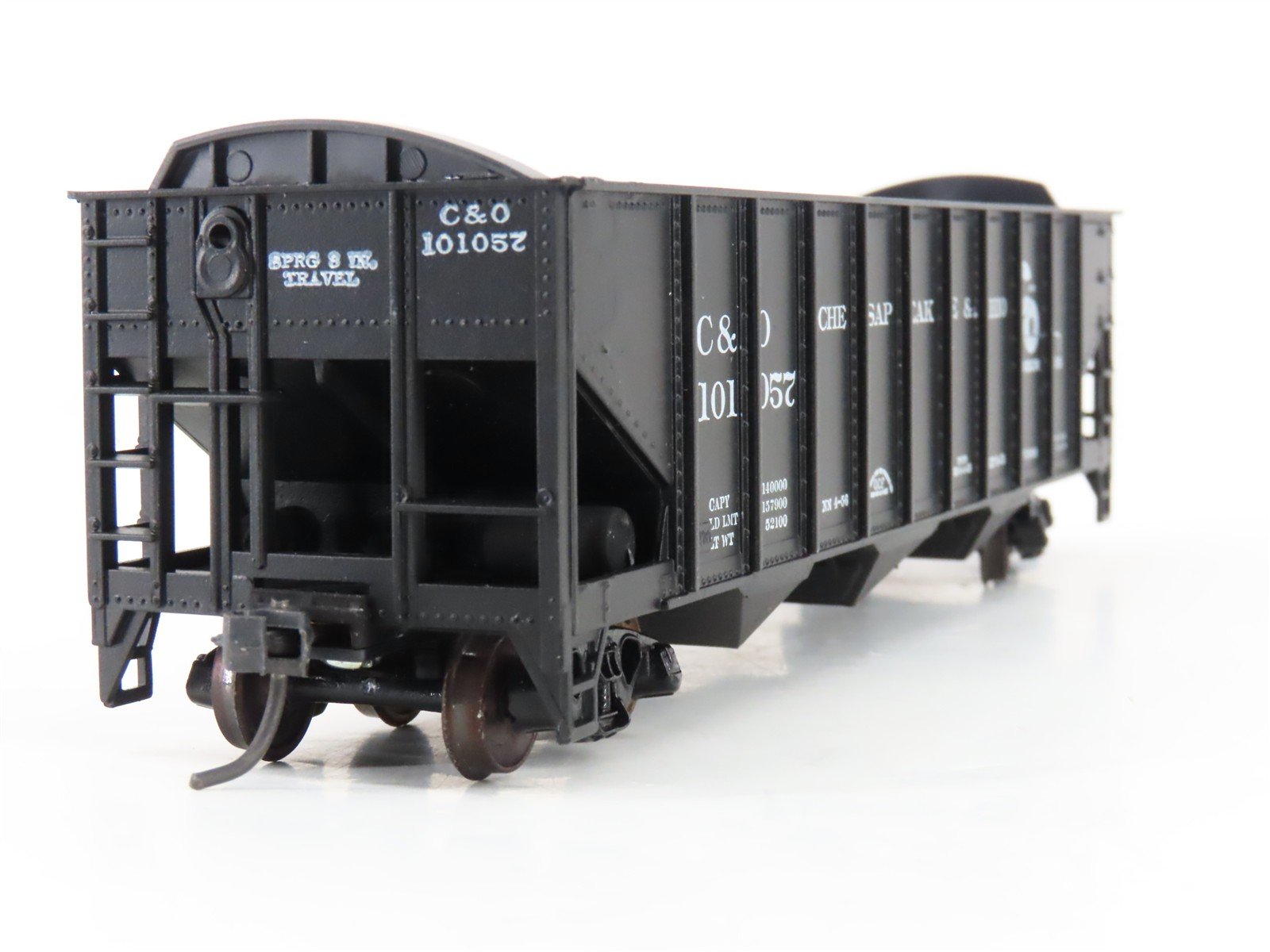 LOT of 2 HO Scale Roundhouse 1499 C&O Progress 3-Bay Open Hopper - Upgraded