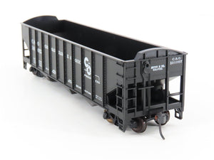 LOT of 2 HO Scale Roundhouse 1499 C&O Progress 3-Bay Open Hopper - Upgraded
