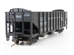 LOT of 2 HO Scale Roundhouse 1499 C&O Progress 3-Bay Open Hopper - Upgraded