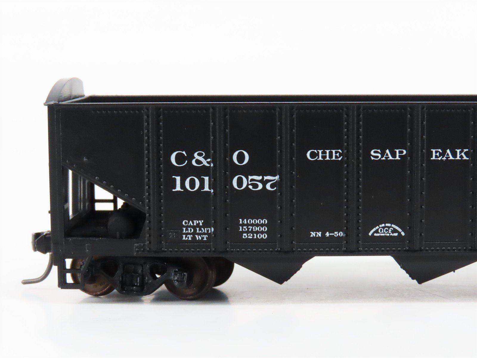 LOT of 2 HO Scale Roundhouse 1499 C&O Progress 3-Bay Open Hopper - Upgraded