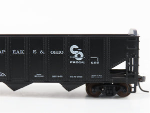 LOT of 2 HO Scale Roundhouse 1499 C&O Progress 3-Bay Open Hopper - Upgraded