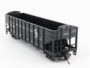 LOT of 2 HO Scale Roundhouse 1499 C&O Progress 3-Bay Open Hopper - Upgraded