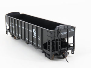 LOT of 2 HO Scale Roundhouse 1499 C&O Progress 3-Bay Open Hopper - Upgraded