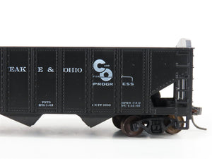 LOT of 2 HO Scale Roundhouse 1499 C&O Progress 3-Bay Open Hopper - Upgraded