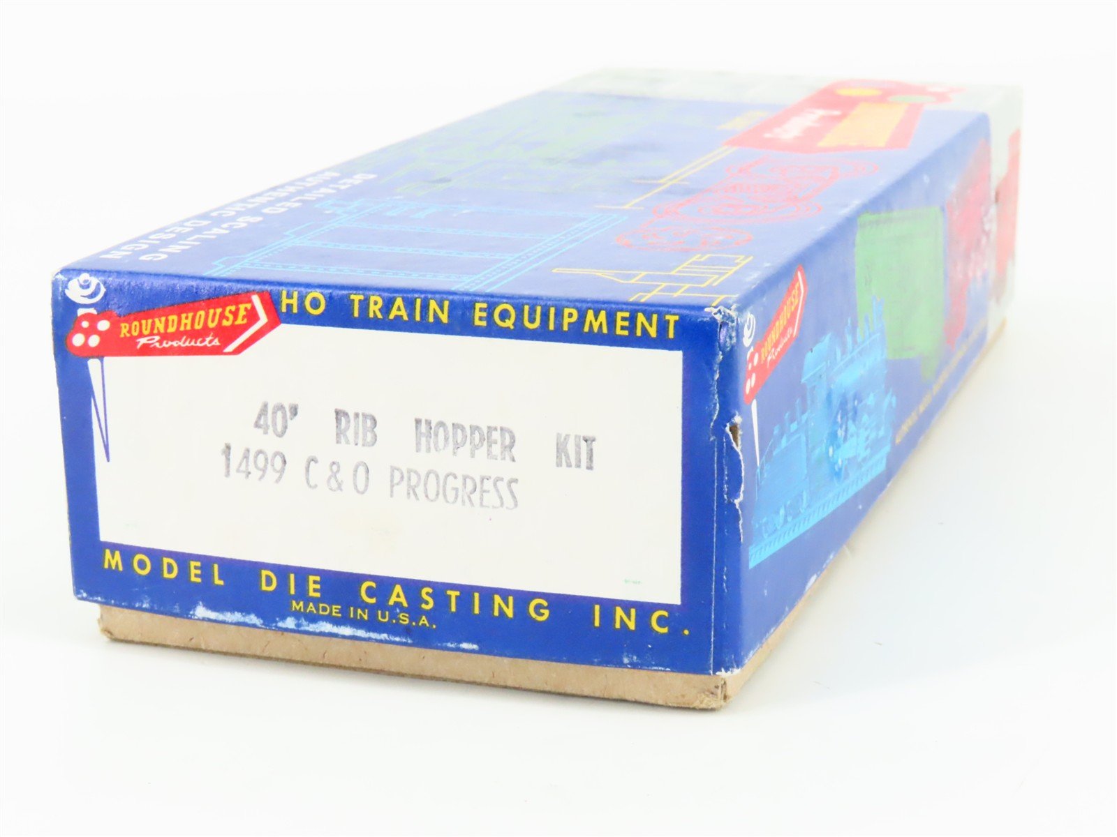LOT of 2 HO Scale Roundhouse 1499 C&O Progress 3-Bay Open Hopper - Upgraded
