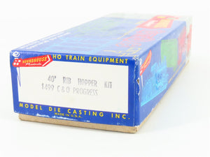 LOT of 2 HO Scale Roundhouse 1499 C&O Progress 3-Bay Open Hopper - Upgraded