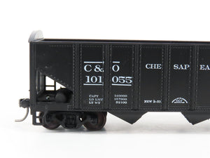 LOT of 2 HO Scale Roundhouse 1499 C&O Progress 3-Bay Open Hopper - Upgraded