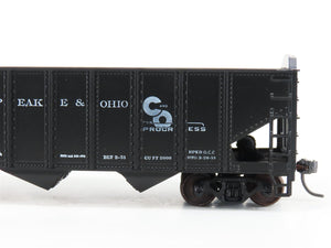 LOT of 2 HO Scale Roundhouse 1499 C&O Progress 3-Bay Open Hopper - Upgraded
