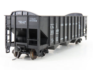 LOT of 2 HO Scale Roundhouse 1499 C&O Progress 3-Bay Open Hopper - Upgraded
