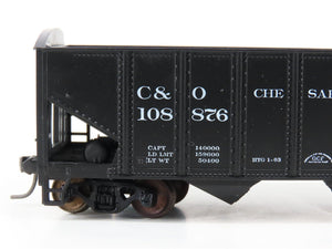 LOT of 2 HO Scale Roundhouse 1499 C&O Progress 3-Bay Open Hopper - Upgraded