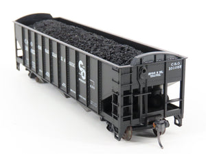 LOT of 2 HO Roundhouse 1499 C&O Progress 3-Bay Hopper w/ Coal Load - Upgraded