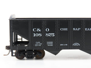 LOT of 2 HO Scale Roundhouse 1499 C&O Progress 3-Bay Open Hopper - Upgraded