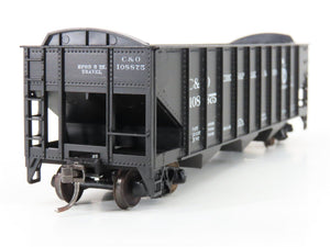 LOT of 2 HO Scale Roundhouse 1499 C&O Progress 3-Bay Open Hopper - Upgraded