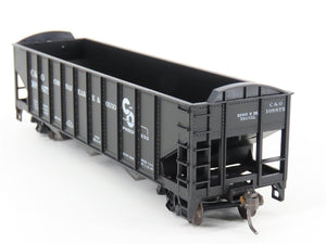 LOT of 2 HO Scale Roundhouse 1499 C&O Progress 3-Bay Open Hopper - Upgraded