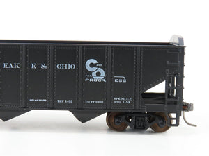 LOT of 2 HO Scale Roundhouse 1499 C&O Progress 3-Bay Open Hopper - Upgraded