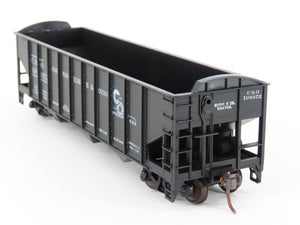 LOT of 2 HO Scale Roundhouse 1499 C&O Progress 3-Bay Open Hopper - Upgraded