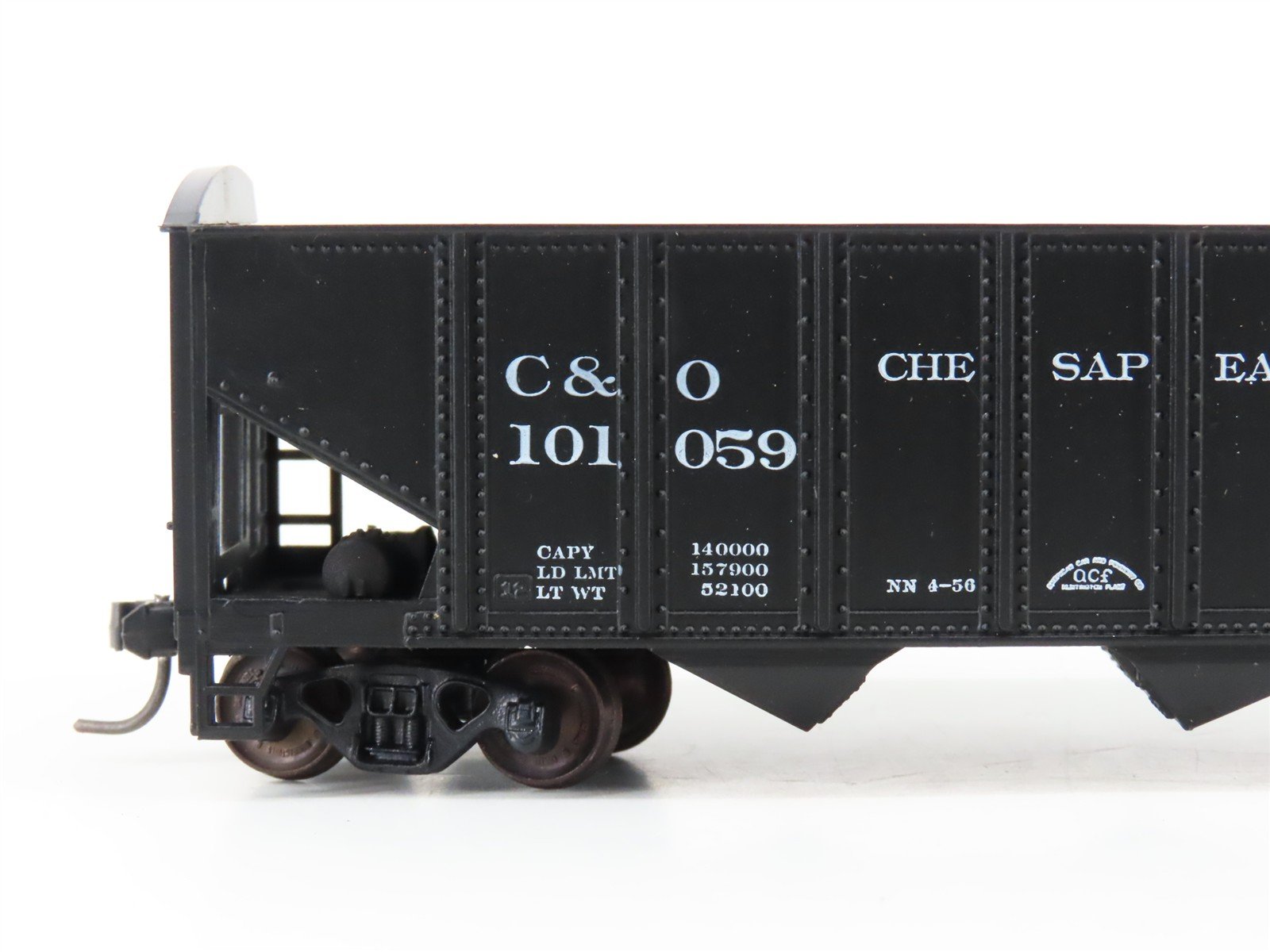 LOT of 2 HO Scale Roundhouse 1499 C&O Progress 3-Bay Open Hopper - Upgraded