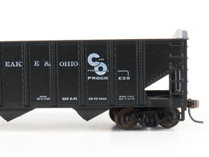 LOT of 2 HO Scale Roundhouse 1499 C&O Progress 3-Bay Open Hopper - Upgraded