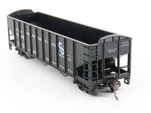LOT of 2 HO Scale Roundhouse 1499 C&O Progress 3-Bay Open Hopper - Upgraded