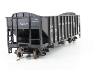 LOT of 2 HO Scale Roundhouse 1499 C&O Progress 3-Bay Open Hopper - Upgraded