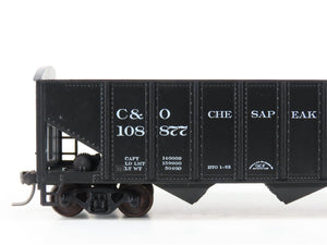 LOT of 2 HO Scale Roundhouse 1499 C&O Progress 3-Bay Open Hopper - Upgraded