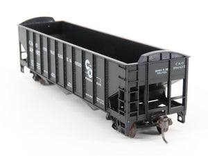 LOT of 2 HO Scale Roundhouse 1499 C&O Progress 3-Bay Open Hopper - Upgraded