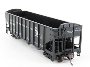 LOT of 2 HO Scale Roundhouse 1499 C&O Progress 3-Bay Open Hopper - Upgraded