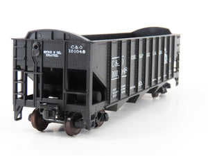 HO Scale Roundhouse 1499 C&O Progress 3-Bay Open Hopper #101048 - Upgraded