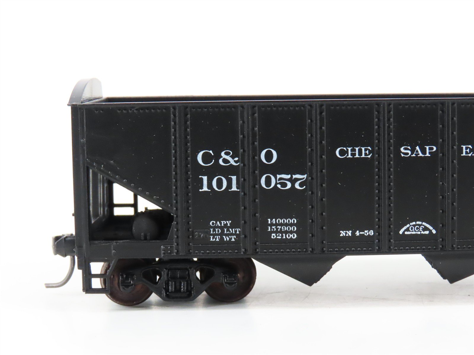LOT of 2 HO Scale Roundhouse 1499 C&O Progress 3-Bay Open Hopper - Upgraded