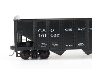LOT of 2 HO Scale Roundhouse 1499 C&O Progress 3-Bay Open Hopper - Upgraded