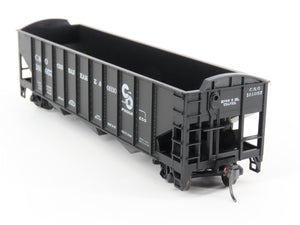 LOT of 2 HO Scale Roundhouse 1499 C&O Progress 3-Bay Open Hopper - Upgraded