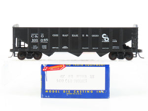 HO Scale Roundhouse 1499 C&O Progress 3-Bay Open Hopper #101048 - Upgraded