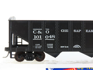 HO Scale Roundhouse 1499 C&O Progress 3-Bay Open Hopper #101048 - Upgraded