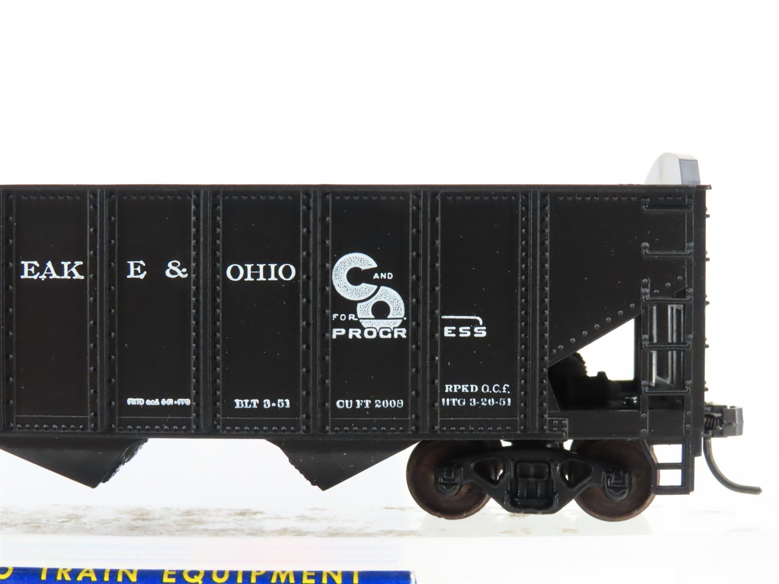 HO Scale Roundhouse 1499 C&O Progress 3-Bay Open Hopper #101048 - Upgraded