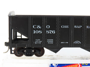 HO Scale Roundhouse 1499 C&O Progress 3-Bay Open Hopper #108876 - Upgraded