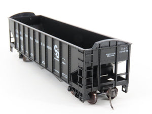 HO Scale Roundhouse 1499 C&O Progress 3-Bay Open Hopper #108876 - Upgraded