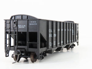 LOT of 2 HO Scale Roundhouse 1499 C&O Progress 3-Bay Open Hopper - Upgraded