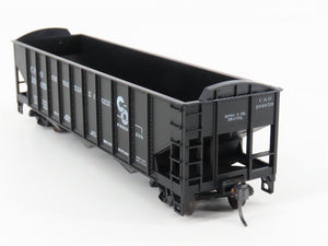 LOT of 2 HO Scale Roundhouse 1499 C&O Progress 3-Bay Open Hopper - Upgraded