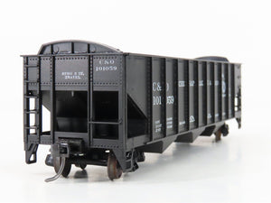 LOT of 2 HO Scale Roundhouse 1499 C&O Progress 3-Bay Open Hopper - Upgraded