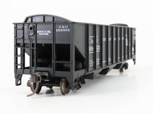 LOT of 2 HO Scale Roundhouse 1499 C&O Progress 3-Bay Open Hopper - Upgraded