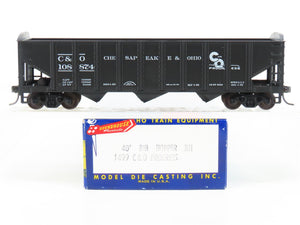 HO Scale Roundhouse 1499 C&O Progress 3-Bay Open Hopper #108874 - Upgraded