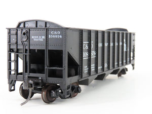 HO Scale Roundhouse 1499 C&O Progress 3-Bay Open Hopper #108874 - Upgraded