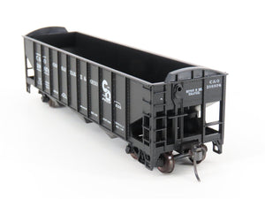 HO Scale Roundhouse 1499 C&O Progress 3-Bay Open Hopper #108874 - Upgraded