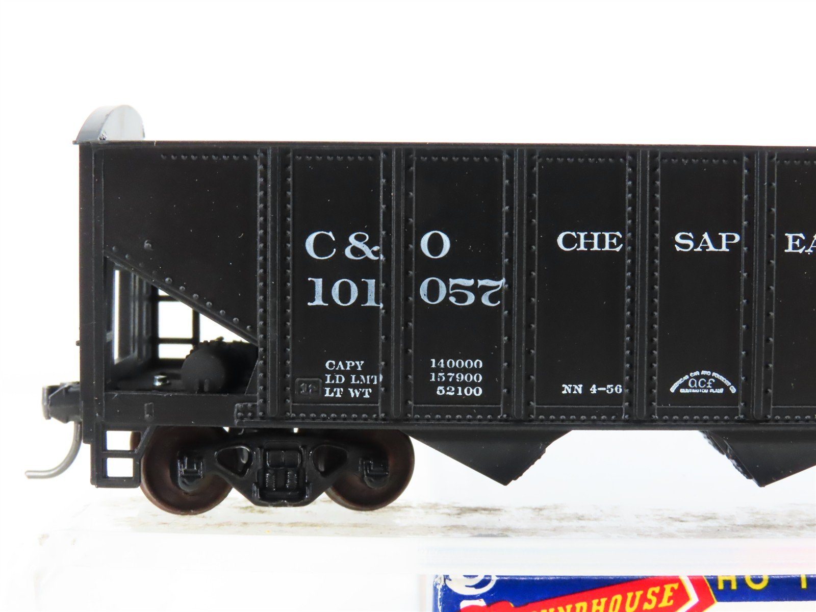 HO Scale Roundhouse 1499 C&O Progress 3-Bay Open Hopper #101057 - Upgraded
