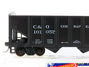 HO Scale Roundhouse 1499 C&O Progress 3-Bay Open Hopper #101057 - Upgraded