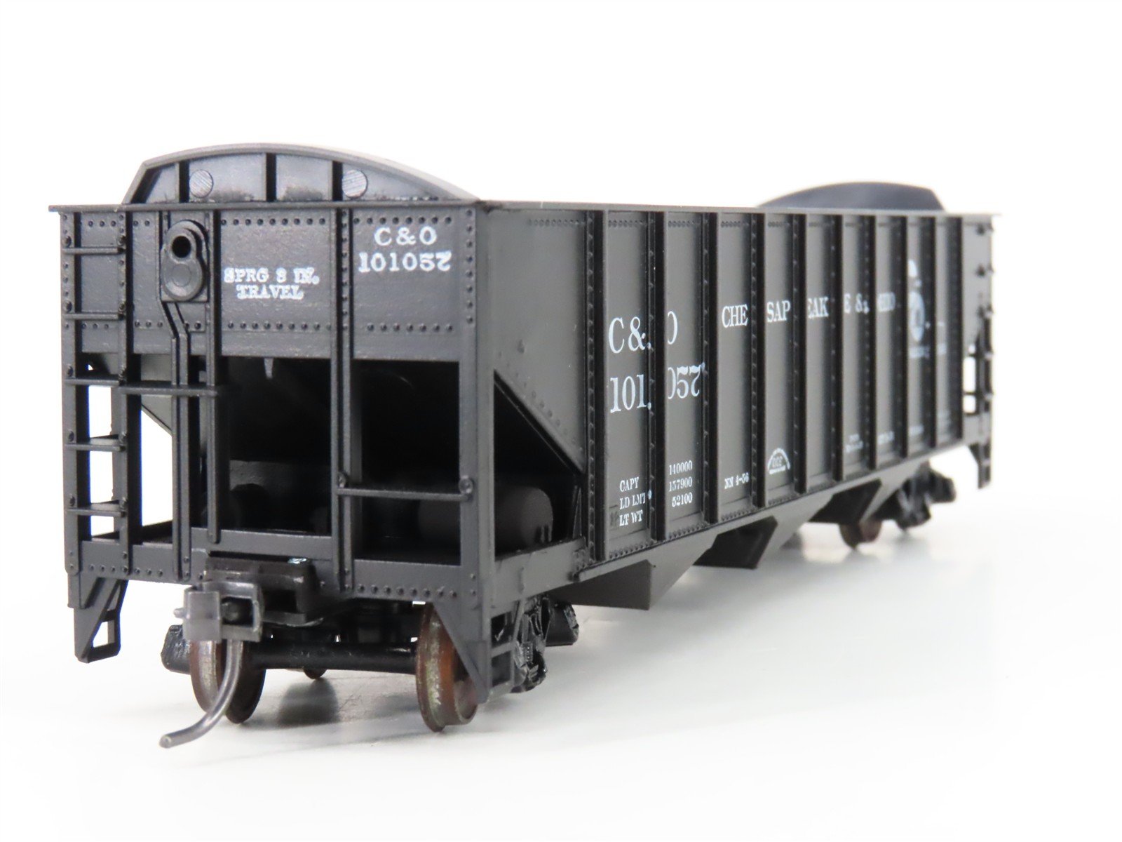 HO Scale Roundhouse 1499 C&O Progress 3-Bay Open Hopper #101057 - Upgraded
