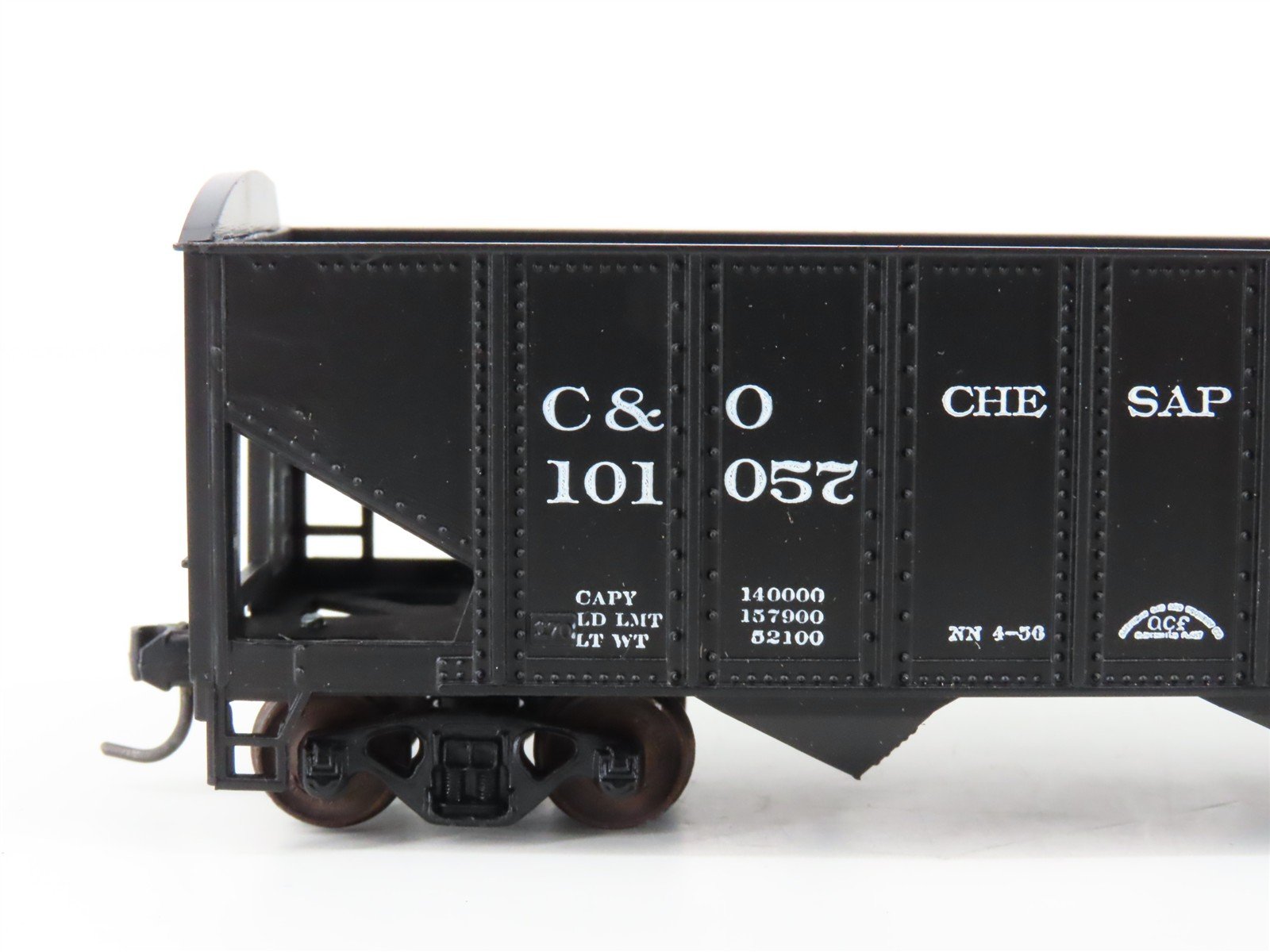LOT of 2 HO Scale Roundhouse 1499 C&O Progress 3-Bay Open Hopper - Upgraded